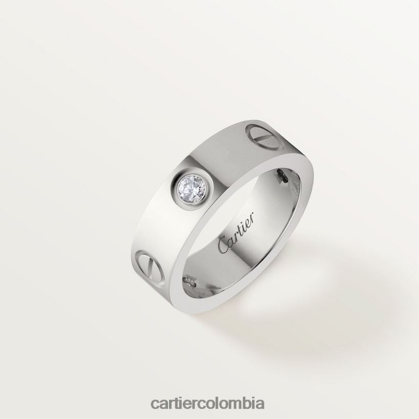 joyería Cartier anillo de amor, 3 diamantes Oro blanco V0HXJN11