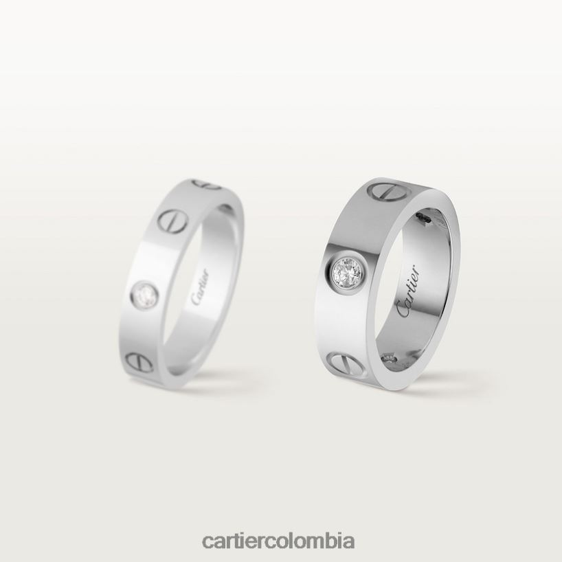 joyería Cartier anillo de amor, 3 diamantes Oro blanco V0HXJN11
