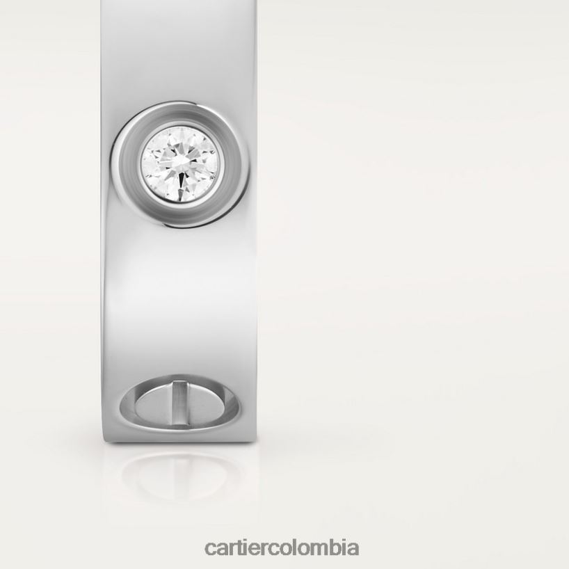 joyería Cartier anillo de amor, 3 diamantes Oro blanco V0HXJN11