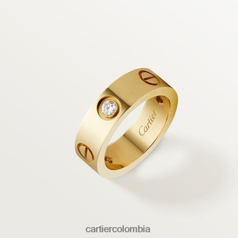 joyería Cartier anillo de amor, 3 diamantes oro amarillo V0HXJN12
