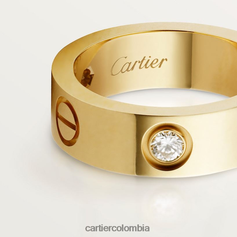 joyería Cartier anillo de amor, 3 diamantes oro amarillo V0HXJN12