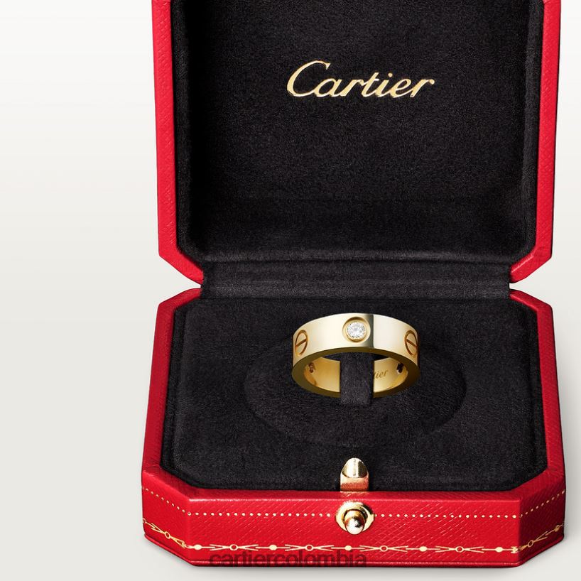joyería Cartier anillo de amor, 3 diamantes oro amarillo V0HXJN12