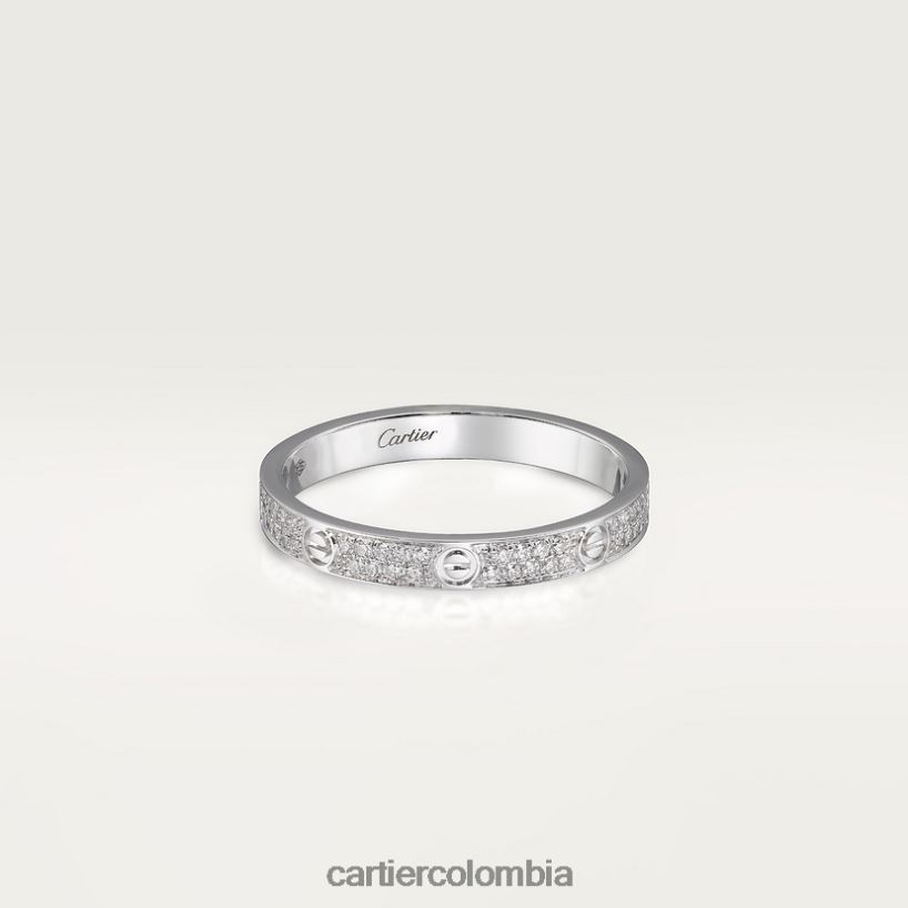 joyería Cartier anillo de amor, modelo pequeño Oro blanco V0HXJN9