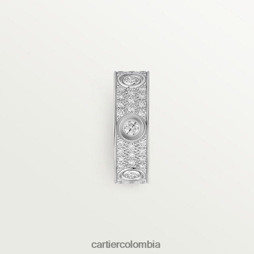 joyería Cartier anillo de amor, pavé de diamantes Oro blanco V0HXJN18