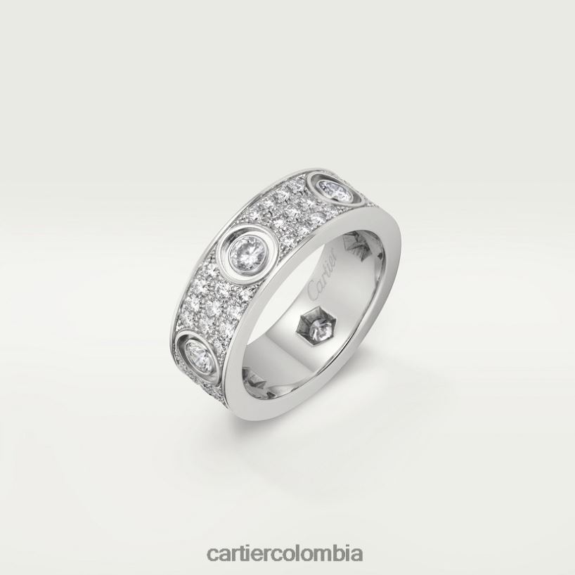 joyería Cartier anillo de amor, pavé de diamantes Oro blanco V0HXJN18