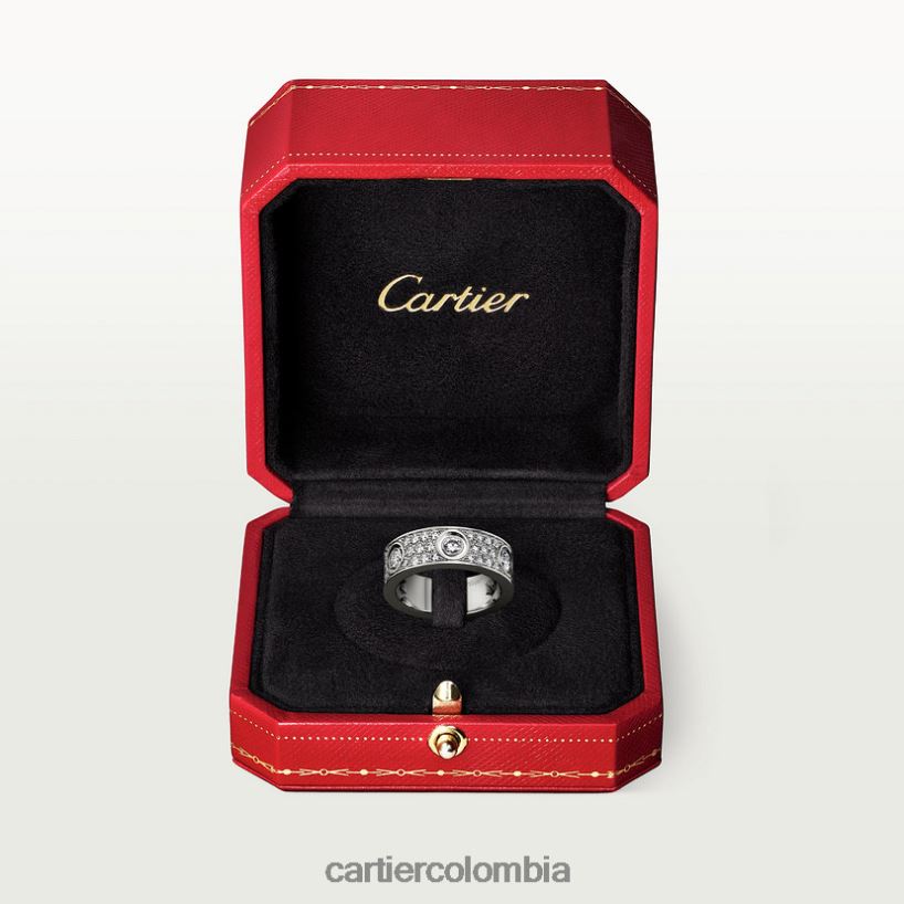 joyería Cartier anillo de amor, pavé de diamantes Oro blanco V0HXJN18