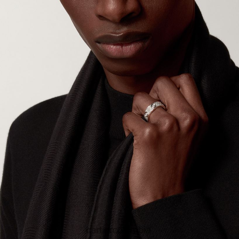 joyería Cartier anillo de amor, pavé de diamantes Oro blanco V0HXJN18