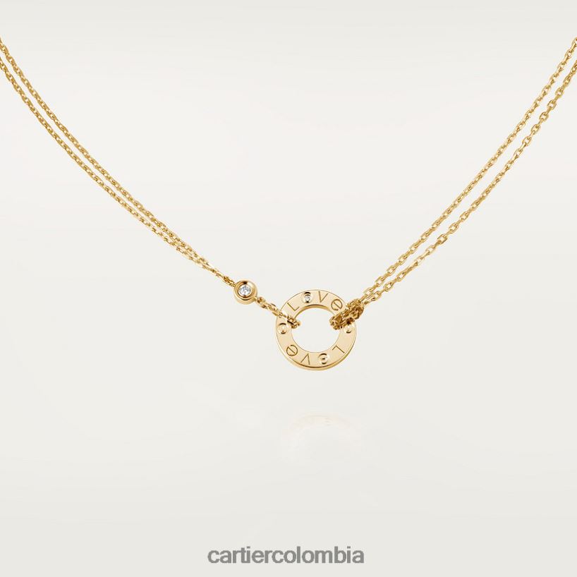 joyería Cartier collar de amor, 2 diamantes oro amarillo V0HXJN385