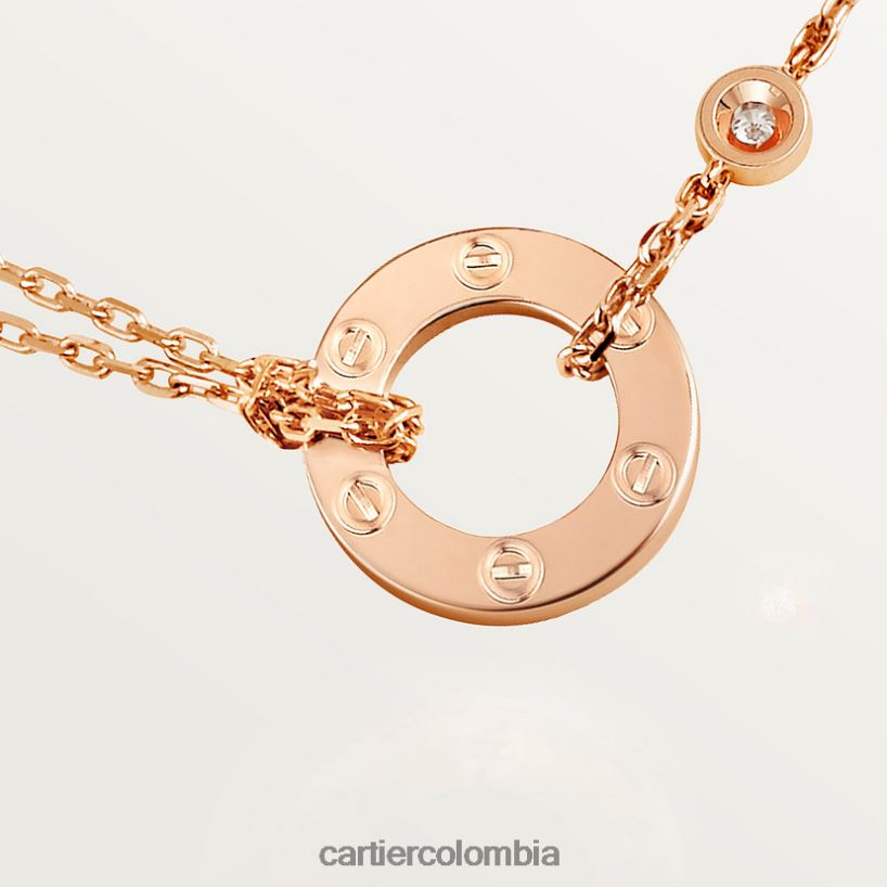 joyería Cartier collar de amor, 2 diamantes oro rosa V0HXJN384
