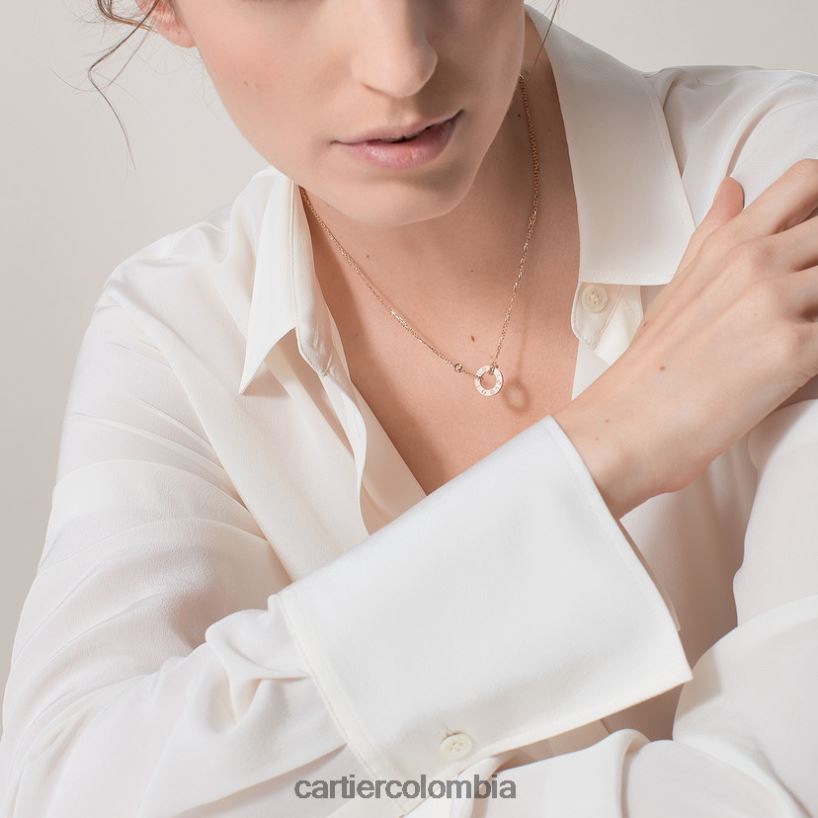 joyería Cartier collar de amor, 2 diamantes oro rosa V0HXJN384