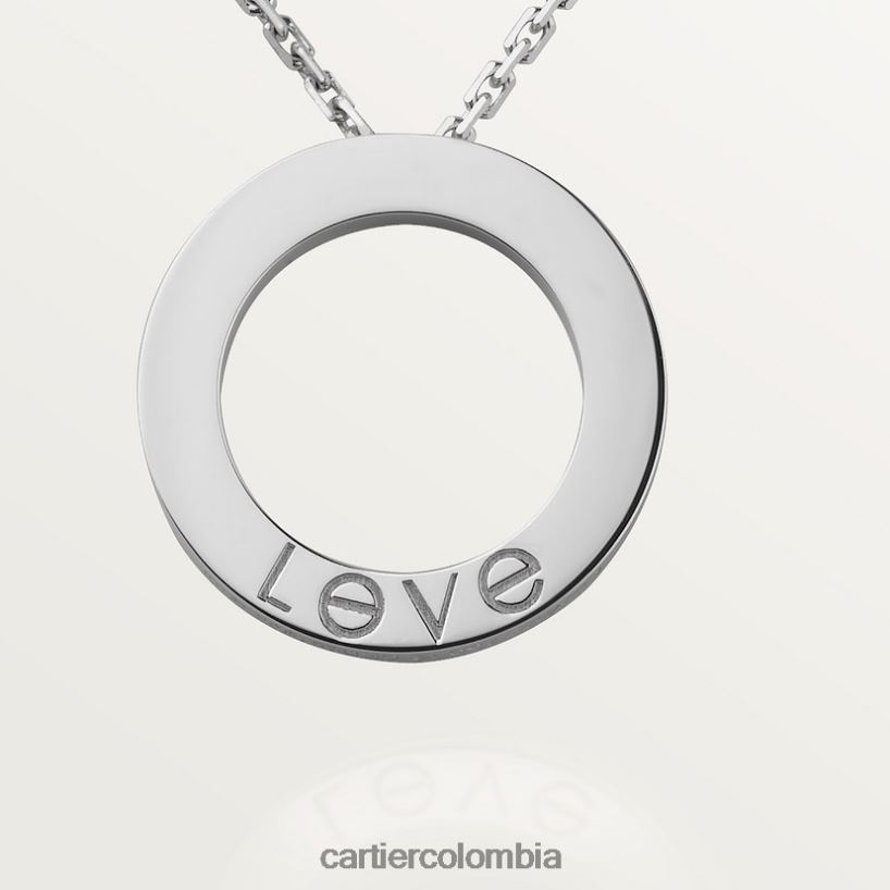 joyería Cartier collar de amor, 3 diamantes Oro blanco V0HXJN376