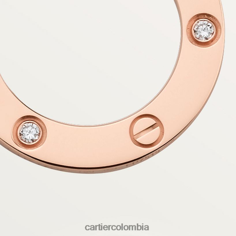 joyería Cartier collar de amor, 3 diamantes oro rosa V0HXJN374