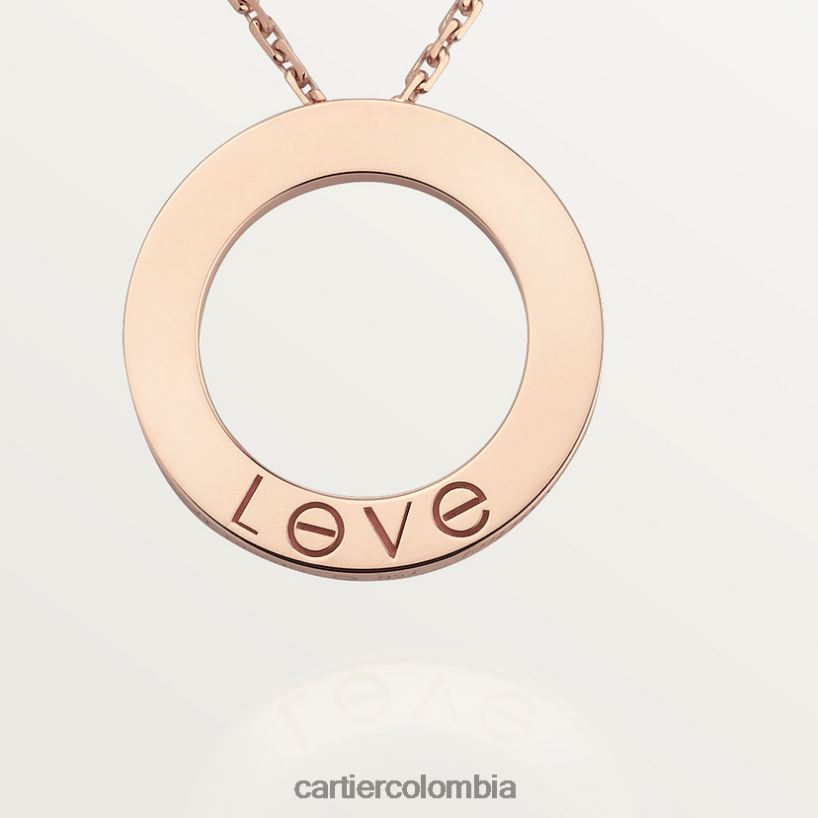 joyería Cartier collar de amor, 3 diamantes oro rosa V0HXJN374