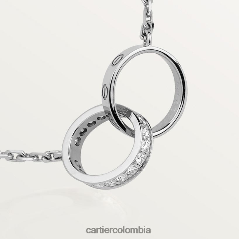 joyería Cartier collar de amor, diamantes Oro blanco V0HXJN394