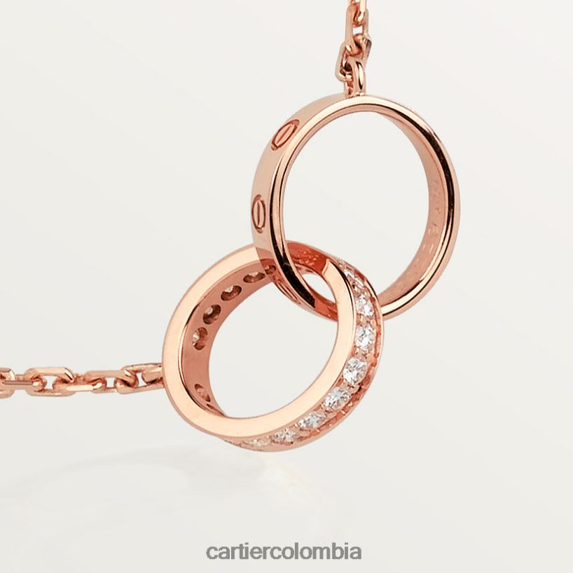 joyería Cartier collar de amor, diamantes oro rosa V0HXJN392