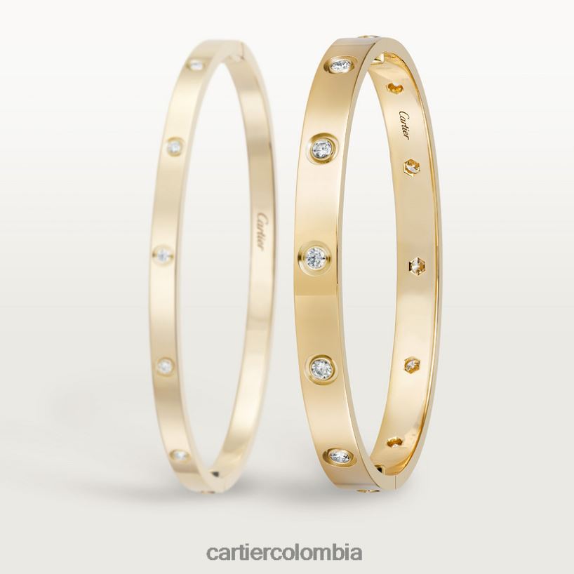 joyería Cartier pulsera de amor, 10 diamantes oro amarillo V0HXJN165