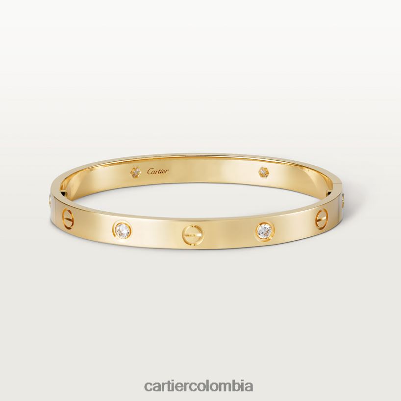 joyería Cartier pulsera de amor, 4 diamantes oro amarillo V0HXJN164