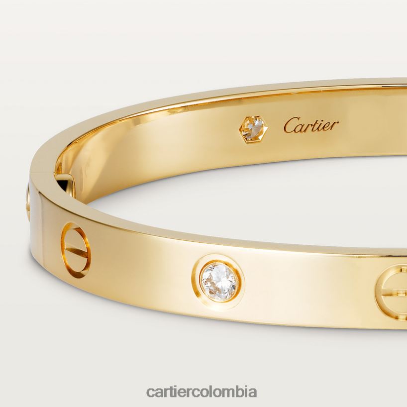 joyería Cartier pulsera de amor, 4 diamantes oro amarillo V0HXJN164