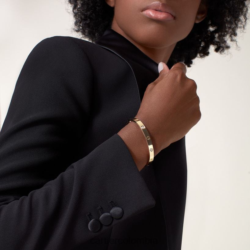 joyería Cartier pulsera de amor, 4 diamantes oro amarillo V0HXJN164