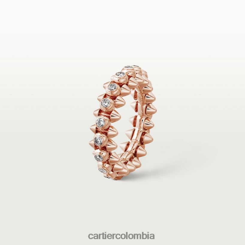 joyería Cartier anillo de choque de diamantes oro rosa V0HXJN118