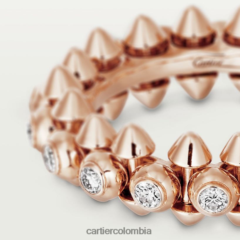 joyería Cartier anillo de choque de diamantes oro rosa V0HXJN118