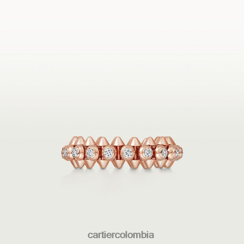 joyería Cartier anillo de choque de diamantes oro rosa V0HXJN118