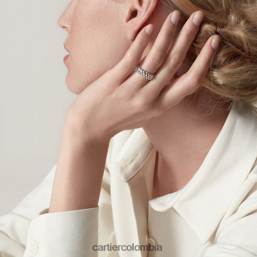 joyería Cartier anillo de choque modelo pequeño Oro blanco V0HXJN119