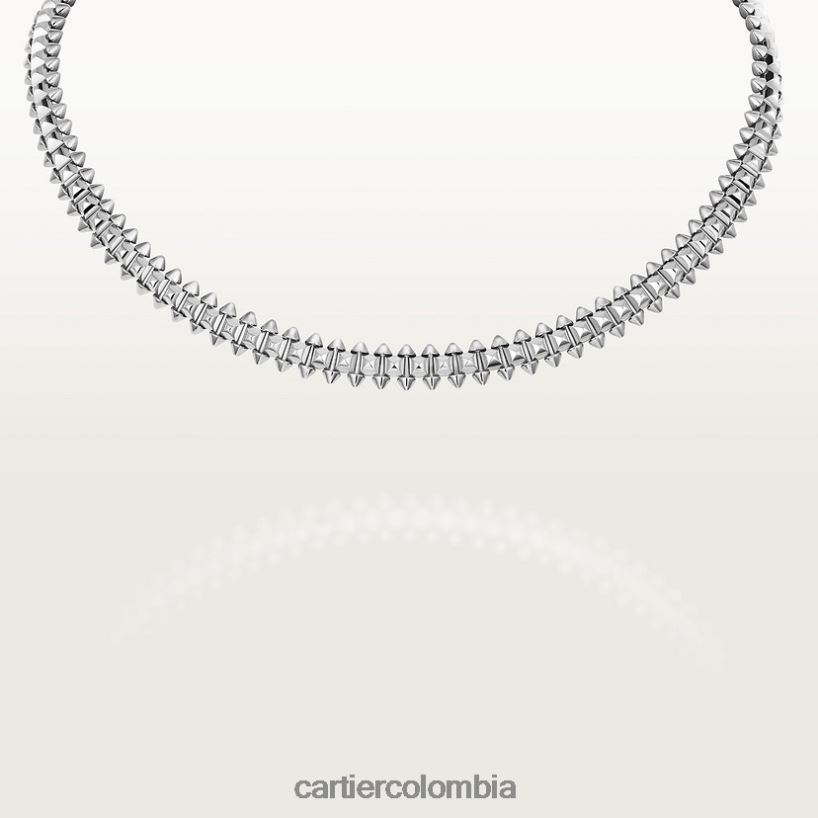joyería Cartier collar choque, modelo mediano flexible Oro blanco V0HXJN372