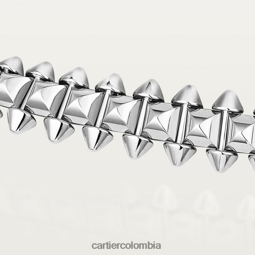 joyería Cartier collar choque, modelo mediano flexible Oro blanco V0HXJN372