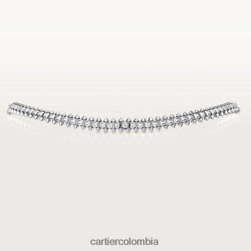 joyería Cartier collar choque, modelo mediano flexible Oro blanco V0HXJN372