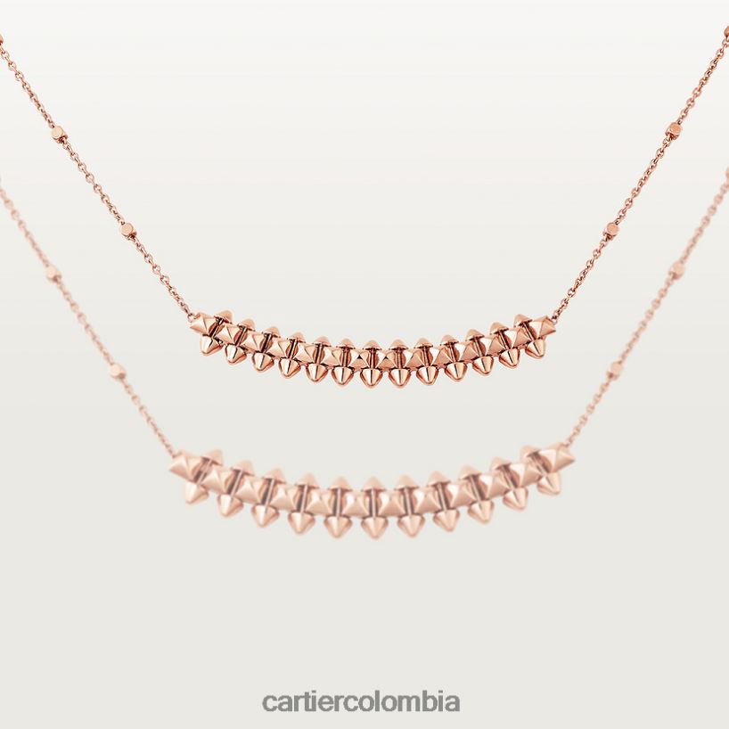 joyería Cartier collar choque modelo pequeño oro rosa V0HXJN367