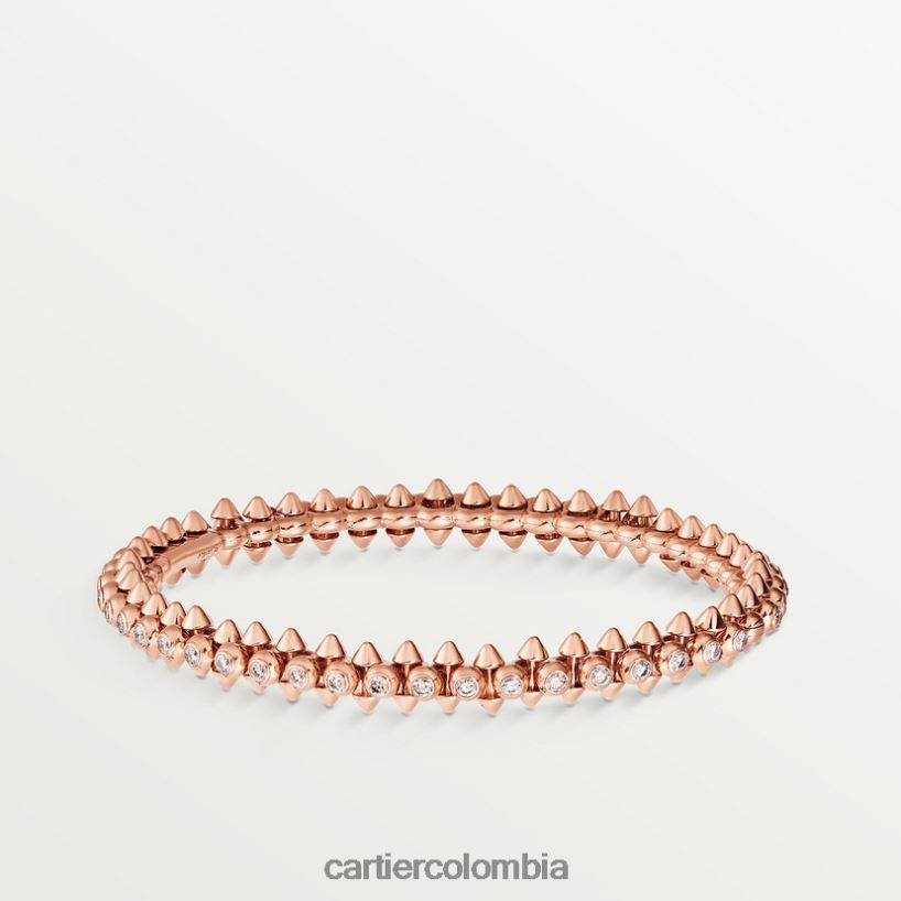 joyería Cartier pulsera choque diamantes oro rosa V0HXJN277