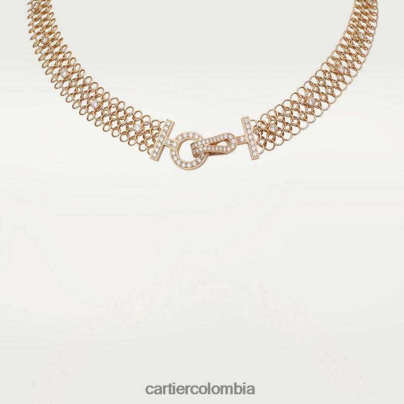 joyería Cartier collar de agrafe elegante V0HXJN555