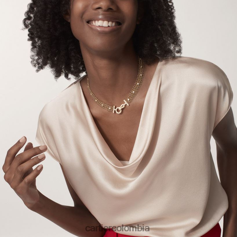 joyería Cartier collar de agrafe elegante V0HXJN555