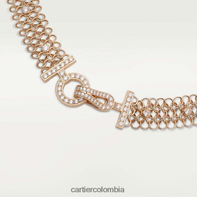 joyería Cartier collar de agrafe elegante V0HXJN555