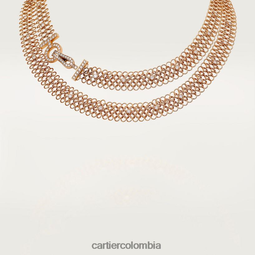 joyería Cartier collar de agrafe elegante V0HXJN557