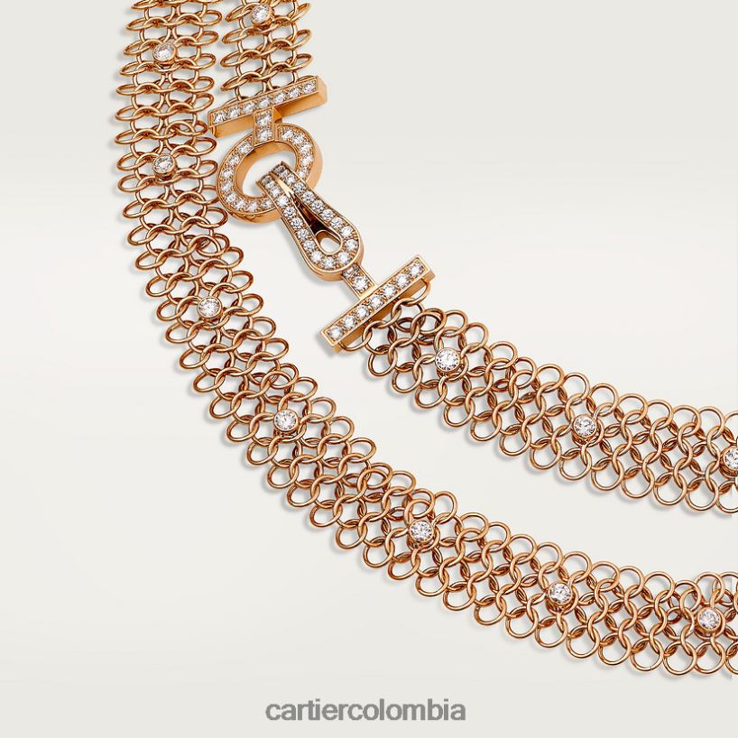 joyería Cartier collar de agrafe elegante V0HXJN557