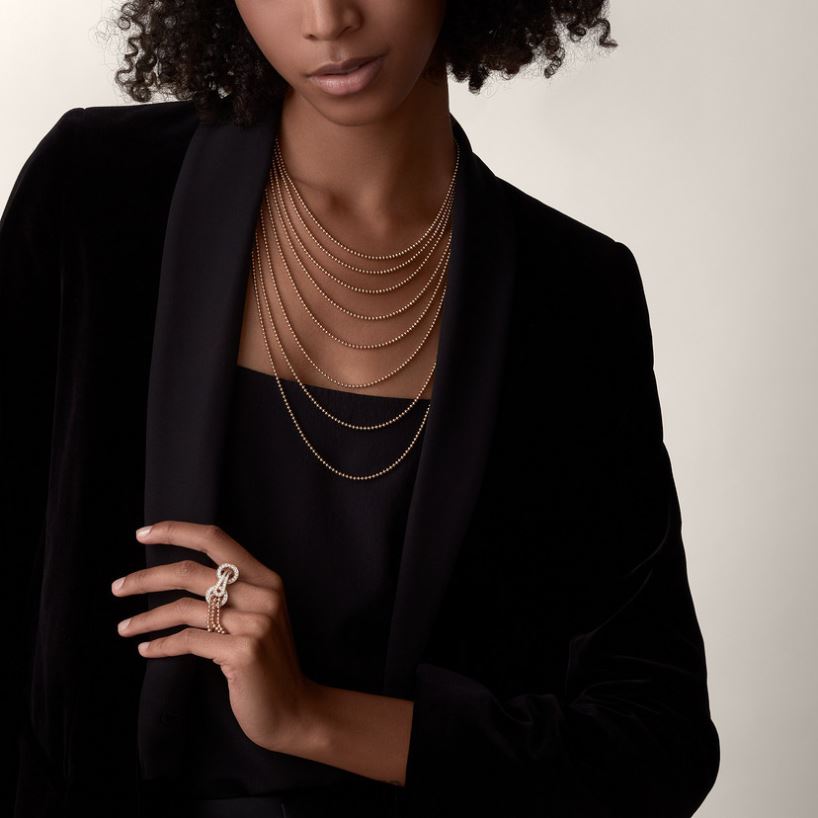 joyería Cartier collar de agrafe elegante V0HXJN558