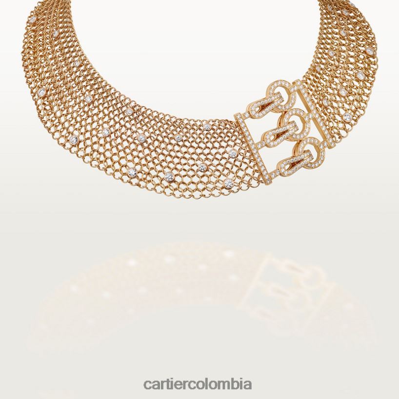 joyería Cartier collar de agrafe elegante V0HXJN560