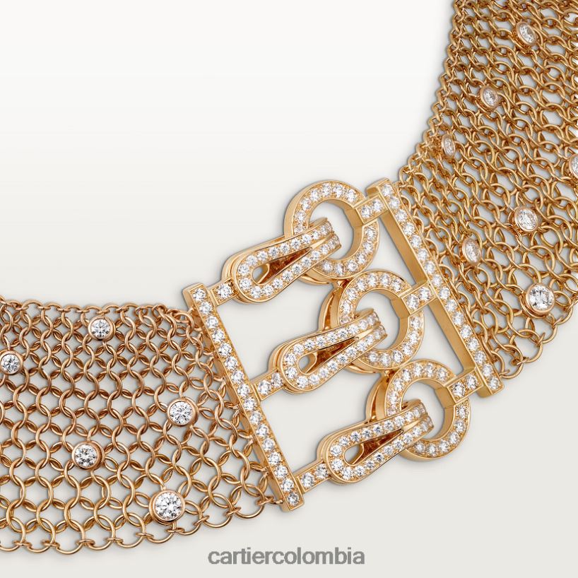 joyería Cartier collar de agrafe elegante V0HXJN560