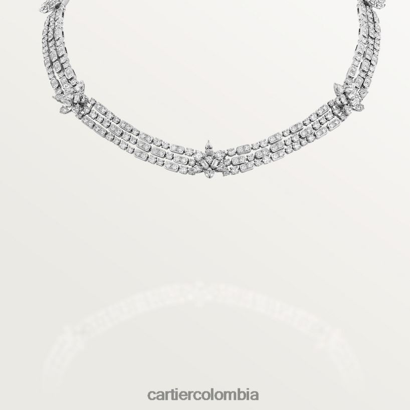 joyería Cartier collar de colección de diamantes elegante V0HXJN576