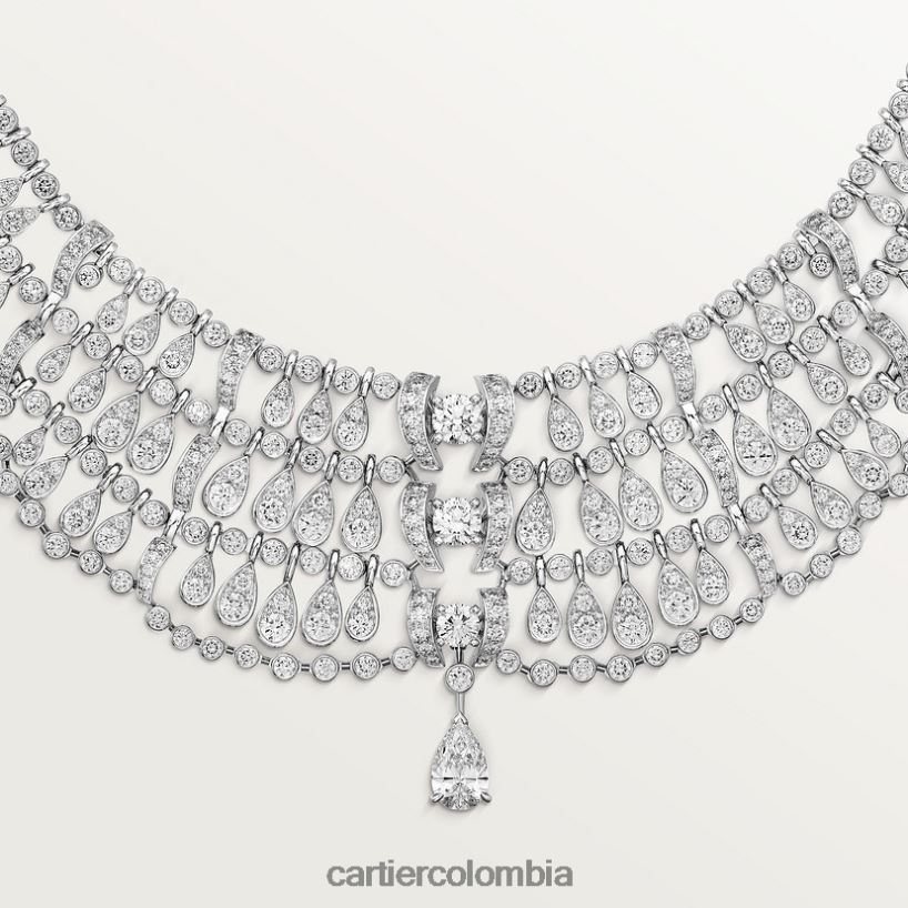 joyería Cartier collar de lluvia elegante V0HXJN581