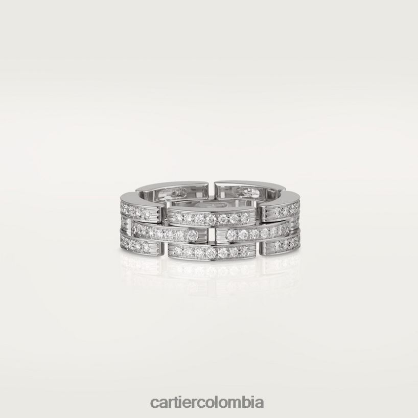 joyería Cartier anillo pantera maillon Oro blanco V0HXJN144