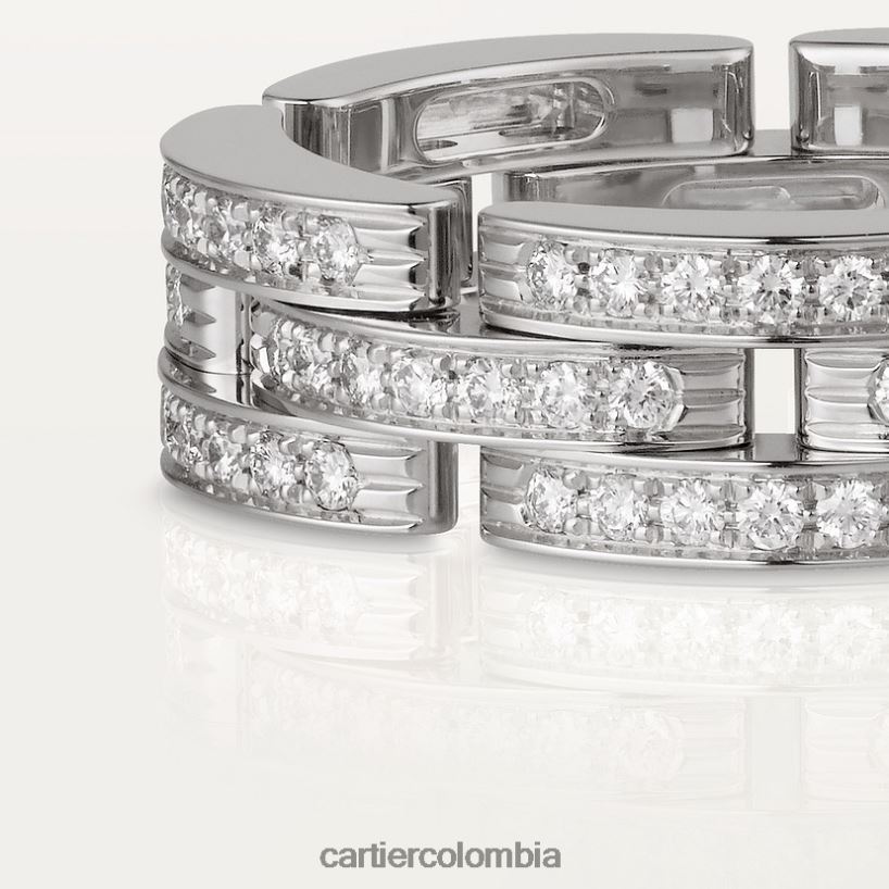 joyería Cartier anillo pantera maillon Oro blanco V0HXJN144