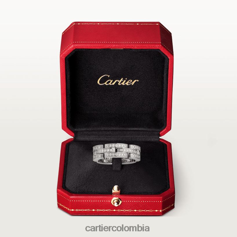 joyería Cartier anillo pantera maillon Oro blanco V0HXJN144