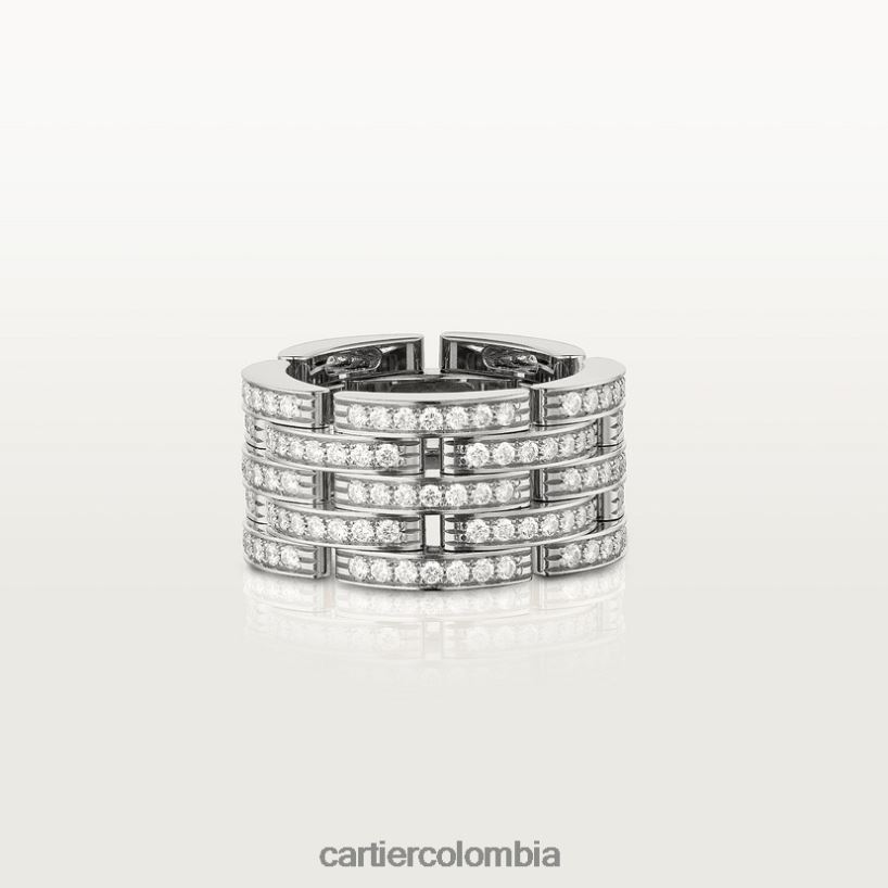 joyería Cartier anillo pantera maillon Oro blanco V0HXJN148