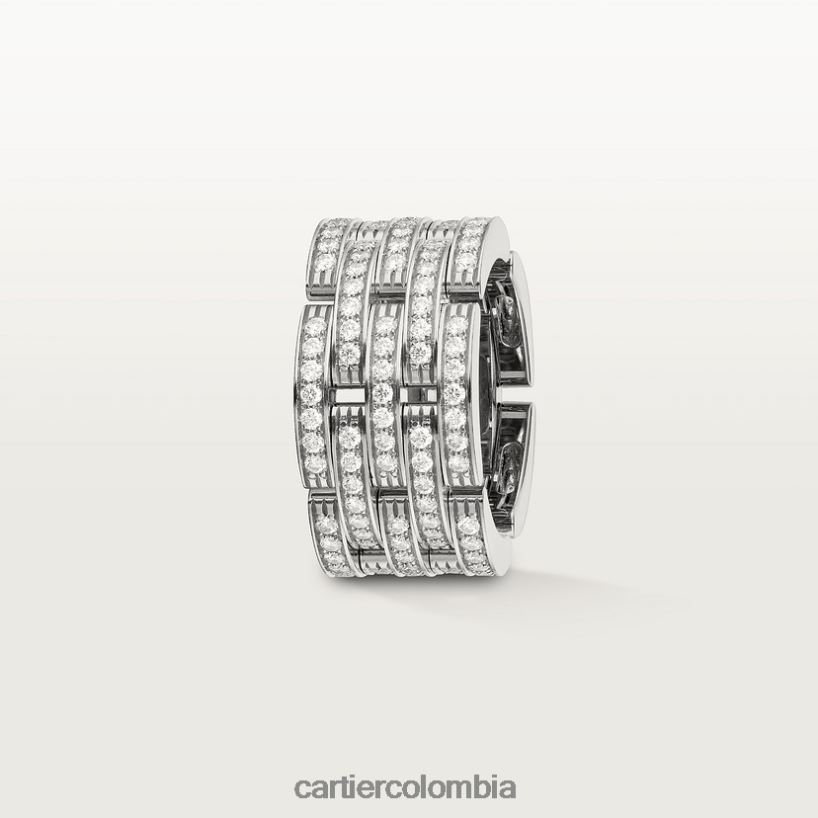 joyería Cartier anillo pantera maillon Oro blanco V0HXJN148