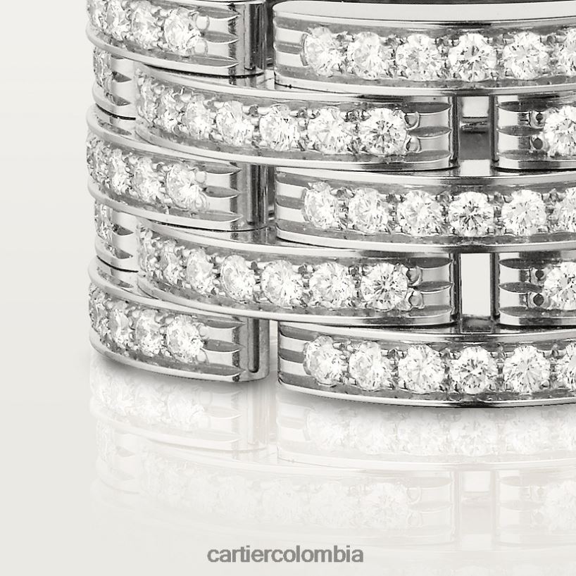 joyería Cartier anillo pantera maillon Oro blanco V0HXJN148