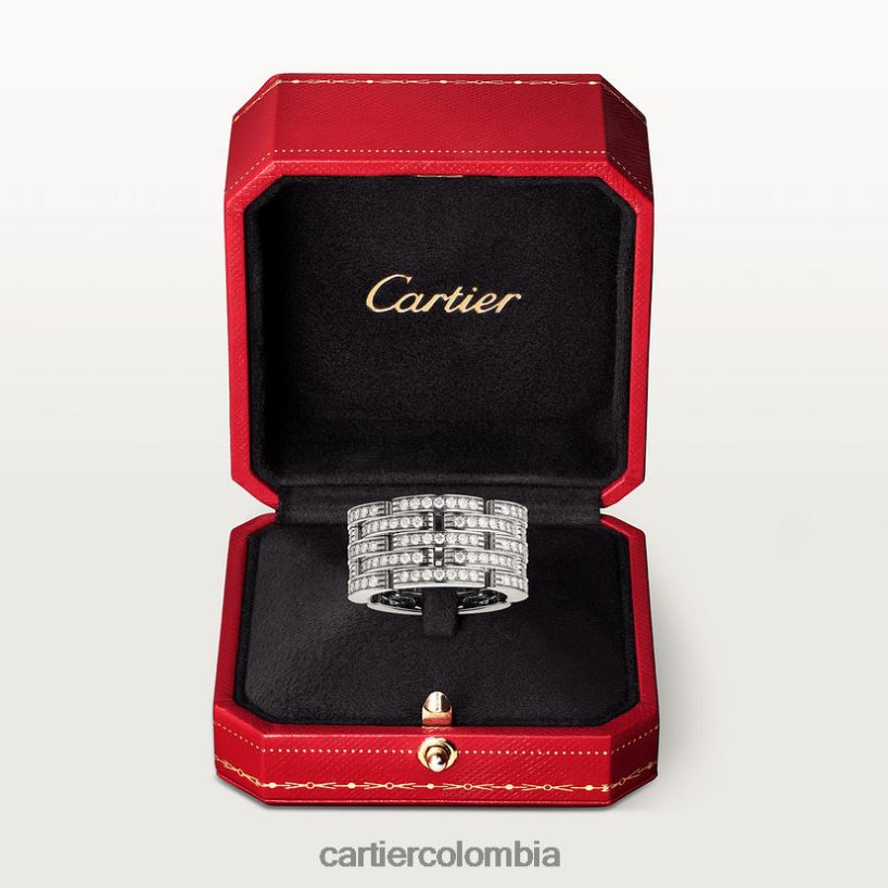 joyería Cartier anillo pantera maillon Oro blanco V0HXJN148