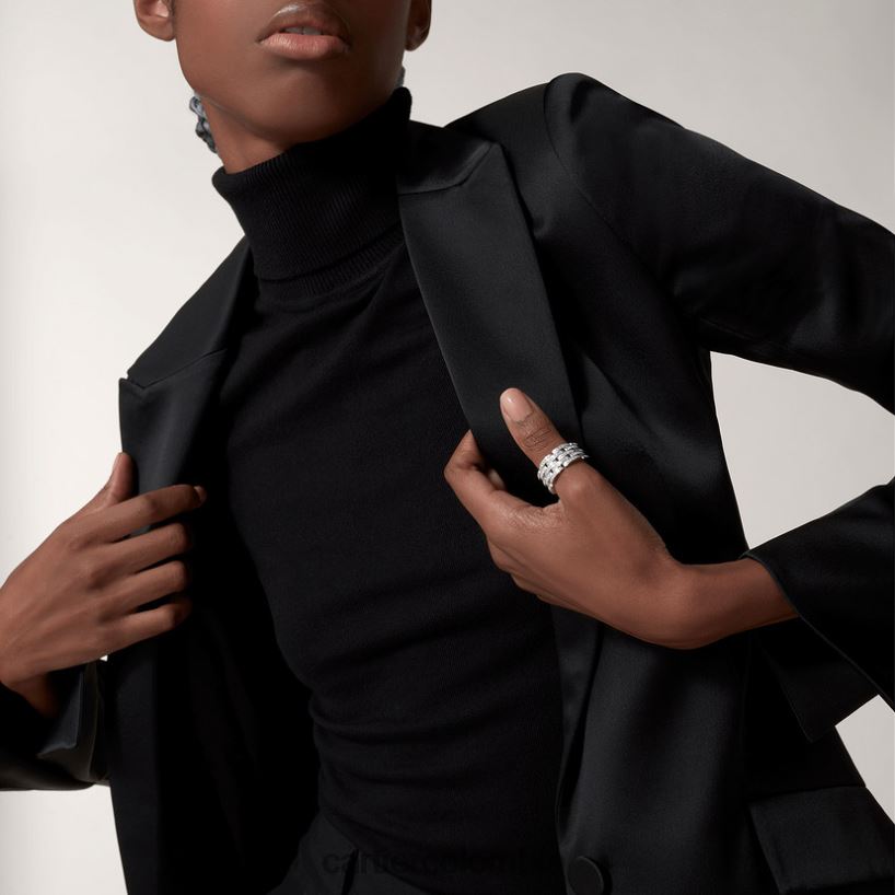 joyería Cartier anillo pantera maillon Oro blanco V0HXJN148